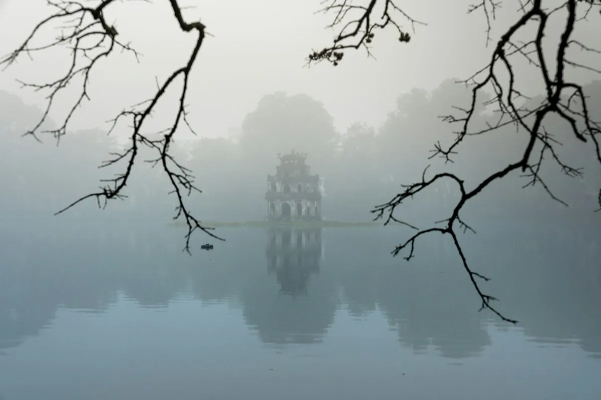 Hoan Kiem Lake in Hanoi, Vietnam